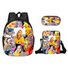 2021 European and American singer Billie Eilish Polyester fiber schoolbag pupil knapsack Satchel Pencil bag Three 2021 European and American singer Billie Eilish Polyester fiber schoolbag pupil knapsack Satchel Pencil bag Three