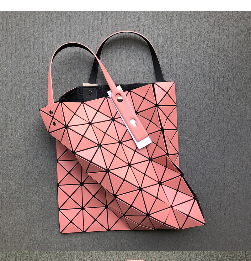 原厂三角菱格女包几何亮片女款手提单肩托特腋下包购物袋哑光六格