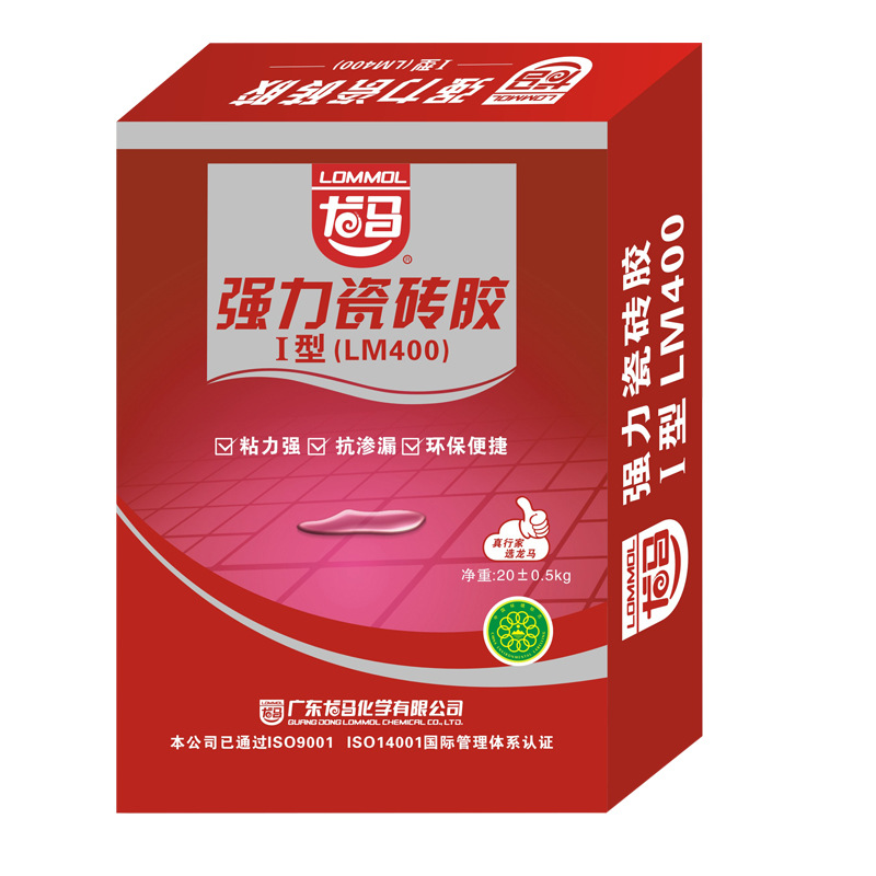 龙马瓷砖胶一型强力背胶超强粘接力大理石石材粘合剂 建筑用粘