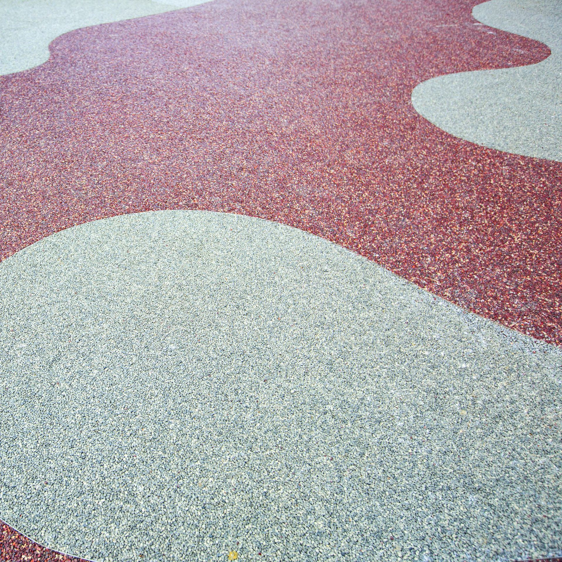 透水地坪材料胶粘石透水混凝土路面 胶筑彩石透水道路 淮南施工