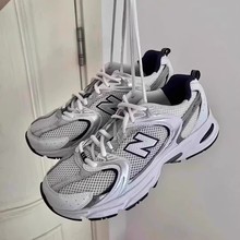 莆田鞋nb530女鞋白银运动鞋跑步鞋复古休闲网面透气老爹鞋男鞋子