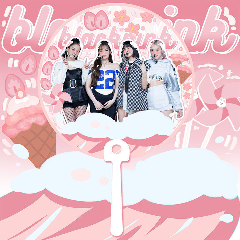 bp金智妮jinnie金智秀jisoo朴彩英rose应援透扇子lisa周边