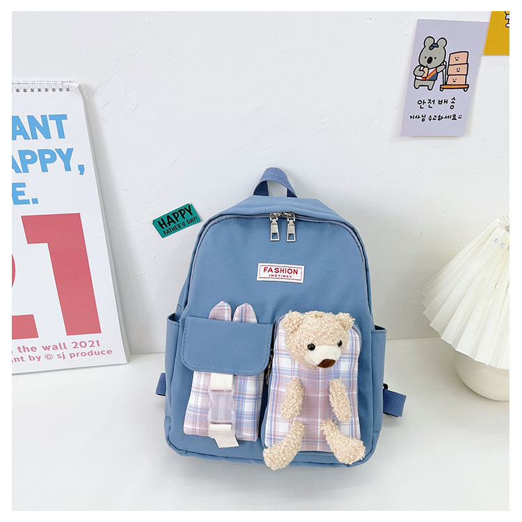 Children's Bag 2022 New Backpack Cute Rabbit Bear Backpack Fashion Toddler 3 Years Old 7 Baby Schoolbag