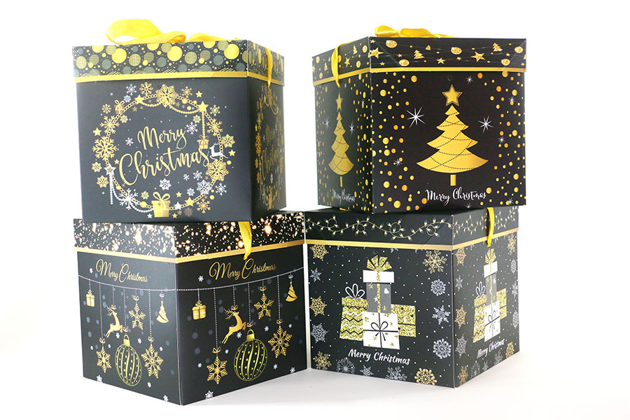 Christmas Decoration Gift Box Christmas Gift Present Packing Box Christmas Tree Wholesale Cross-Border Atmosphere Aromatherapy Candle Cross