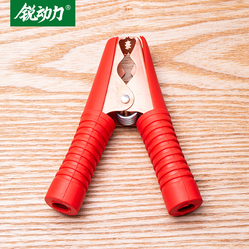 镀铜大号鳄鱼夹全新100a 全包电流夹 汽车电瓶夹电池电流连接卡子