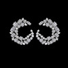 幾何對稱AAA锆石鑲嵌時尚韓版耳釘對月耳飾廠家直銷大氣瑞麗耳環