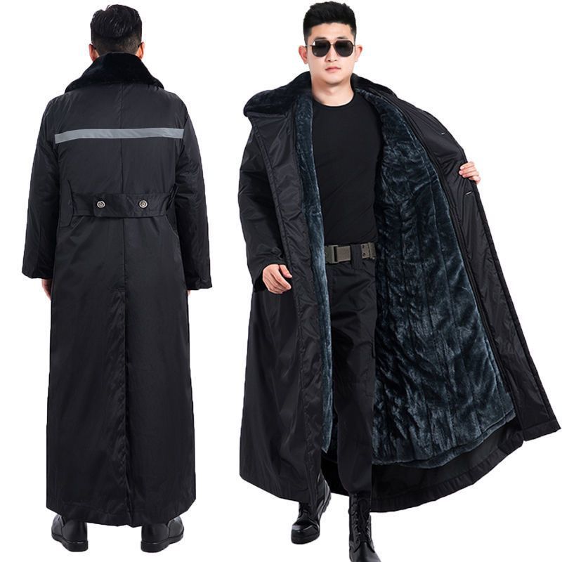 加长棉大衣超长到脚踝加厚保暖防水大衣防风骑行服东北户外防寒服