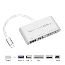 USB C to Multi SD CF Micro SD Card Reader Adapter Type C跨境