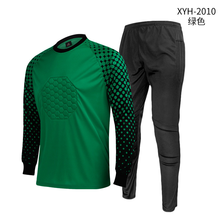 足球守门员服套装男成人门将服儿童长袖龙门衣服足球装备印字