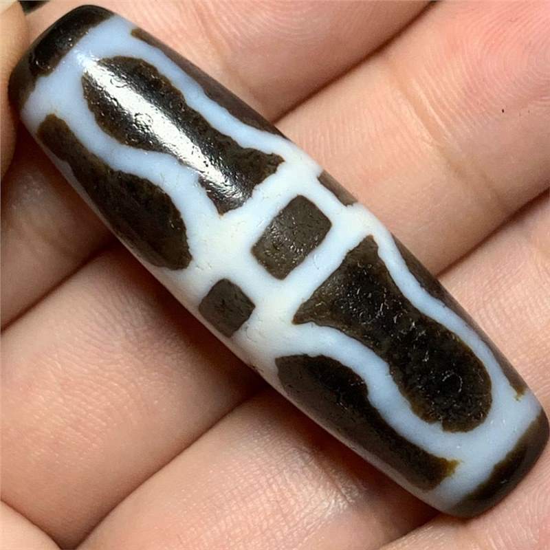 一物一图 天然玛瑙真品台湾古法高油老料至纯降魔杵法器天珠吊坠