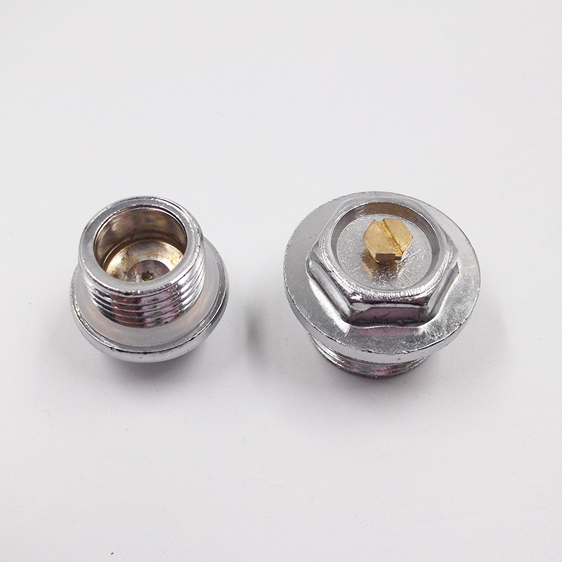 铁镀铬外丝堵头暖气片放气带垫外丝堵散热器外牙出气丝堵-阿里巴巴