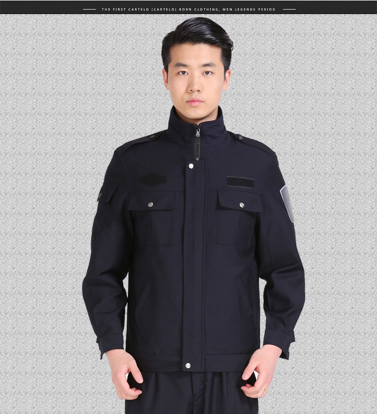 物业保安春秋执勤服夹克套装保安服春秋制服套装男女长袖外套