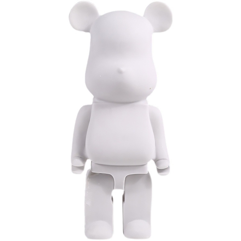 Trendy Violent Bear Doll Creative Decoration Resin Crafts Diy Fluid Bearbrick White Body Coin Bank Wholesale