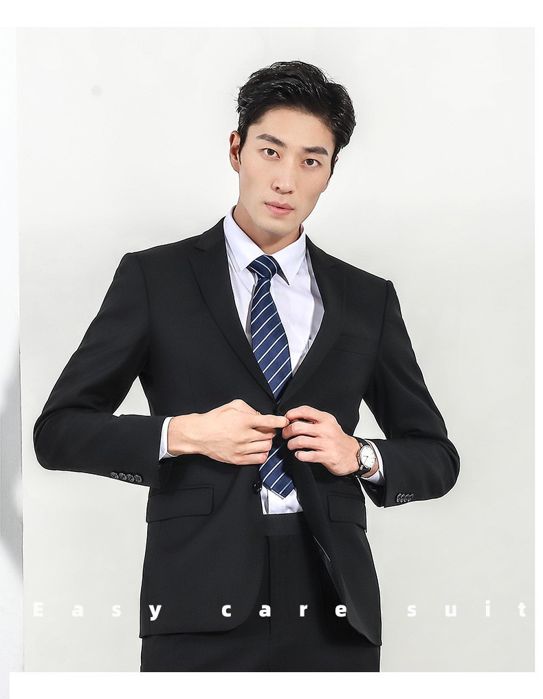 西服套装单排扣 男士商务外套职业修身正装伴郎服新郎结婚礼服