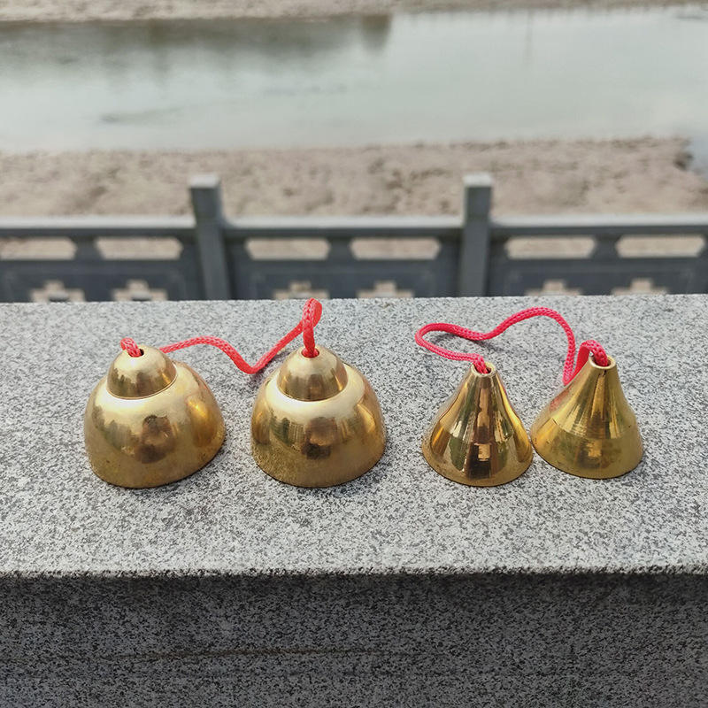 铜碰钟奥尔夫打击乐器碰铃儿童绳碰钟音乐撞钟一件代发