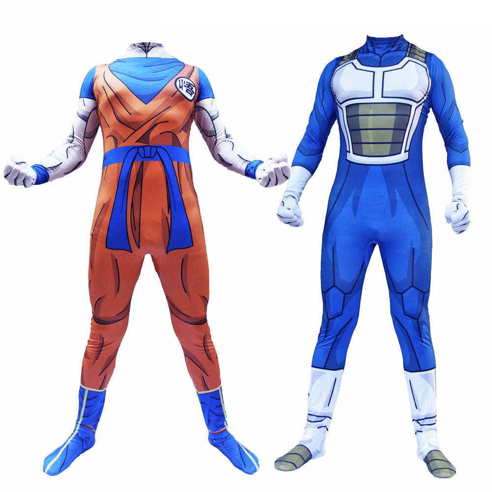 超级赛亚人龙珠超连体紧身衣cosplay服装 贝吉塔衣服悟空一件代发