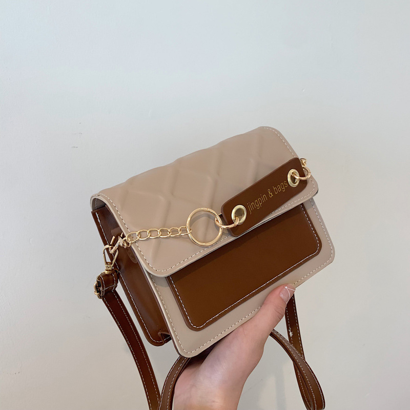 This Year's Popular Bag for Women 2022 New Fashion Color Contrast Rhombic Trendy Women's Mobile Phone Bag Summer Crossbody Small Square Bag