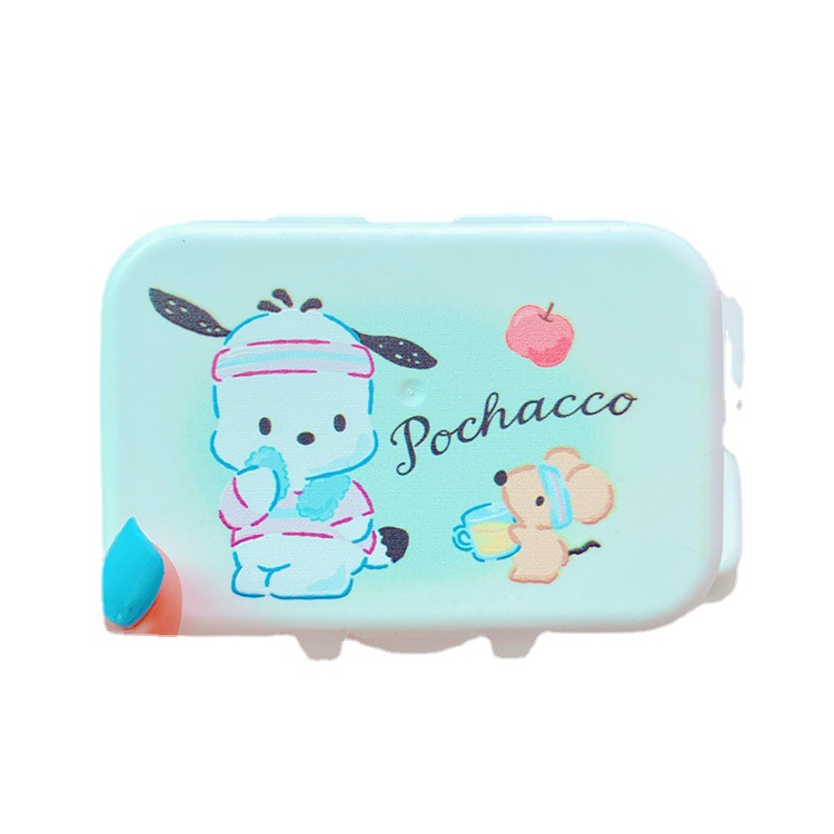 Cartoon Girlish Convenient Soap Dish Bathroom and Dormitory Draining Soap Storage Box Travel Carry Clow Rice Box