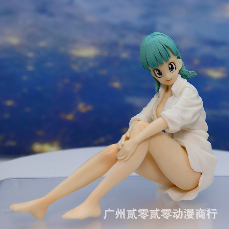 龙珠 女孩系列 美少女 布玛坐姿 布尔玛 睡衣限定 动漫盲盒装手办