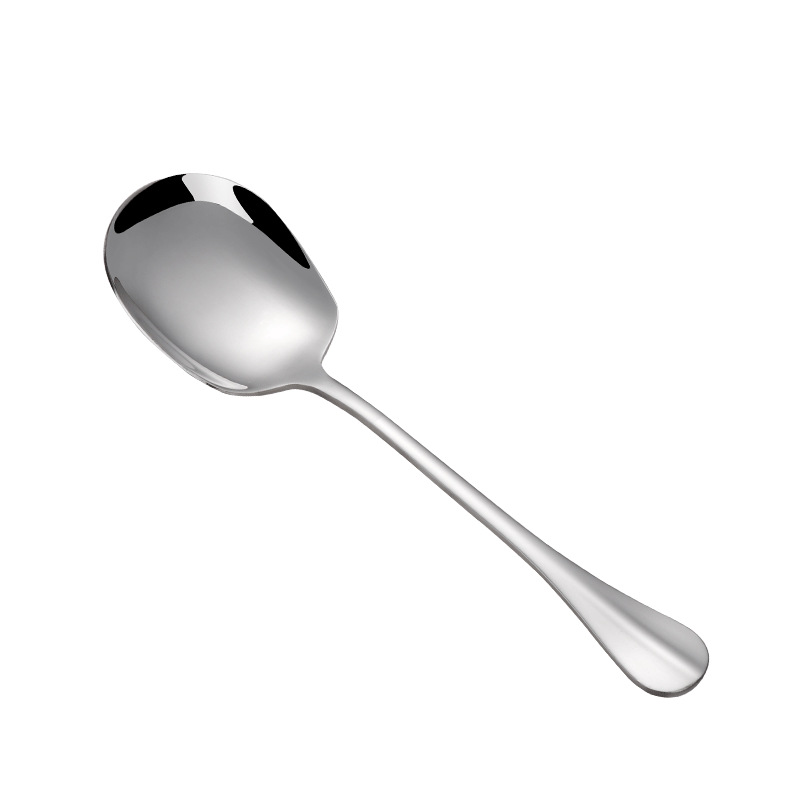 Stainless Steel Serving Spoon Restaurant Common Spoon Hotel Serving Spoon Long Handle Large Spoon Canteen Buffet Meal Sharing Service Spoon