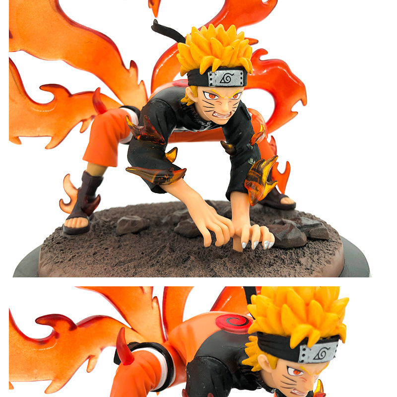 火影忍者 gk九尾妖狐 四尾鸣人 仙人模式 盒装手办批发模型摆件