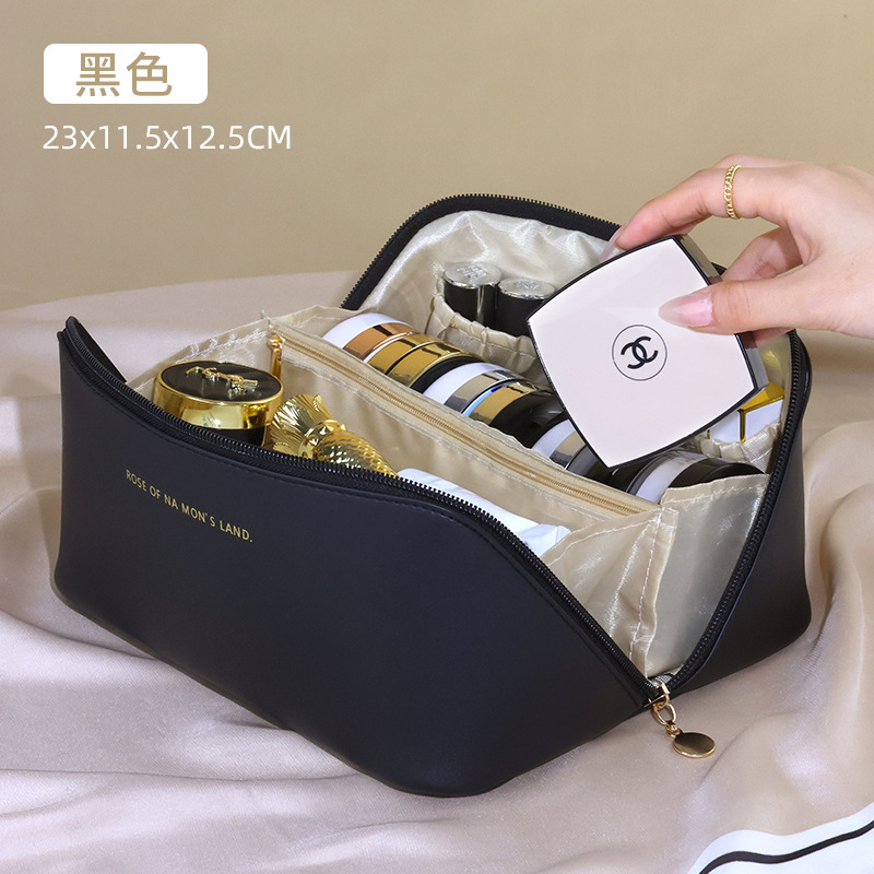 Cosmetic Bag Women's Large Capacity Portable Ins High Sense Internet Celebrity 2023 New Travel Cosmetics Wash Bag