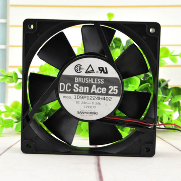 直流 散热风扇 三洋 12025 dc24v 0.24a 109p1224h402-阿里巴巴
