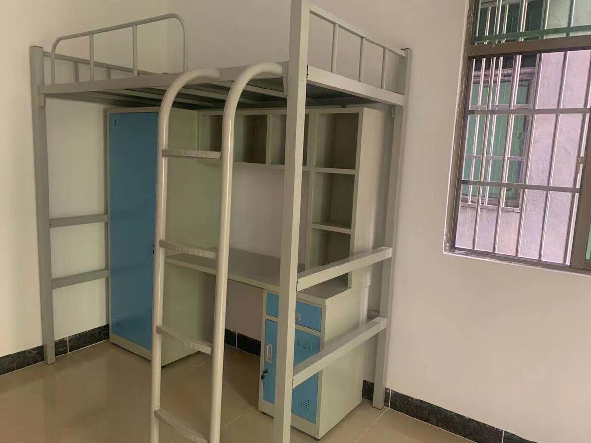 上床下桌组合床一体大学生公寓床宿舍铁架床小户型家用大人高低床
