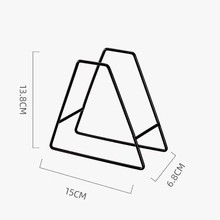 北欧风隔热垫铁艺收纳架硅胶锅垫架竹垫盘垫碗垫架子创意简约