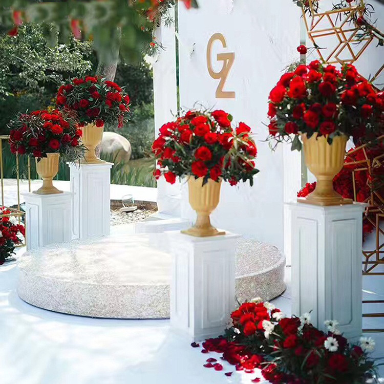 罗马柱路引开业西式引路酒店礼道开业花盆圆柱策划婚礼花布置清新