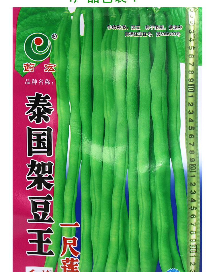 泰国无筋架豆王豆角种子 农田菜园中熟无筋肉厚鲜嫩豆角蔬菜籽