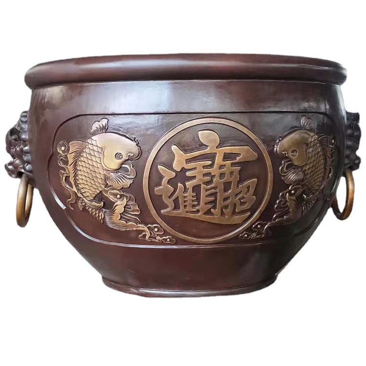 铸铜大缸 厂家纯铜本色大缸 青铜缸寺院水缸景观缸-阿里巴巴