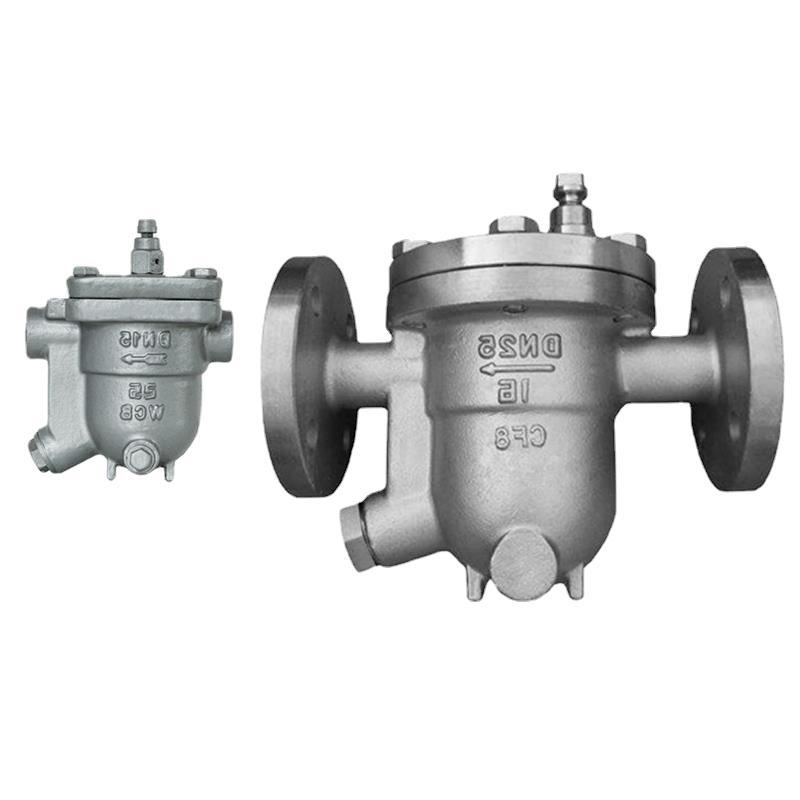 304不锈钢法兰疏水阀cs41w-16p/25p自由浮球式疏水器蒸汽排气排水