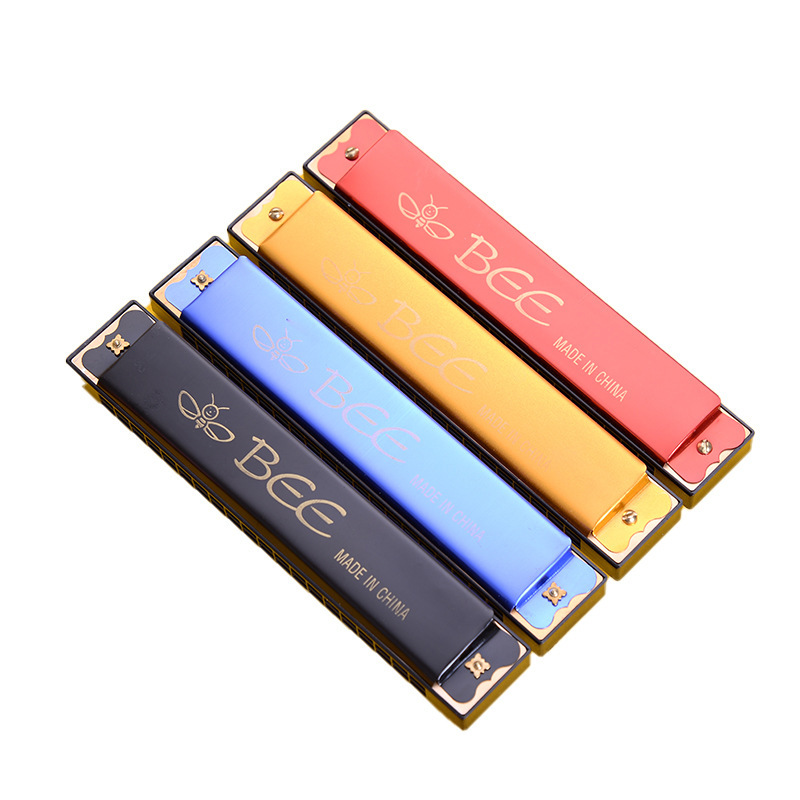Factory Wholesale Bee10 Hole 16 Hole 20 Hole 24 Hole Children's Harmonica Toy Playing Musical Instrument Introduction Music Teaching Aids