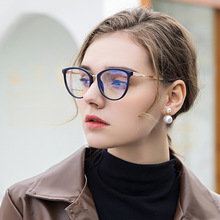 87005 跨境猫眼镜框女 近视眼镜 ins时尚眼镜框 欧美风眼镜架