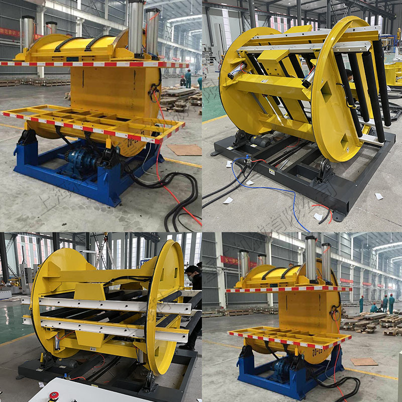 180度全自动翻转机电动液压货物转边设备物品自动立式转卧式机械