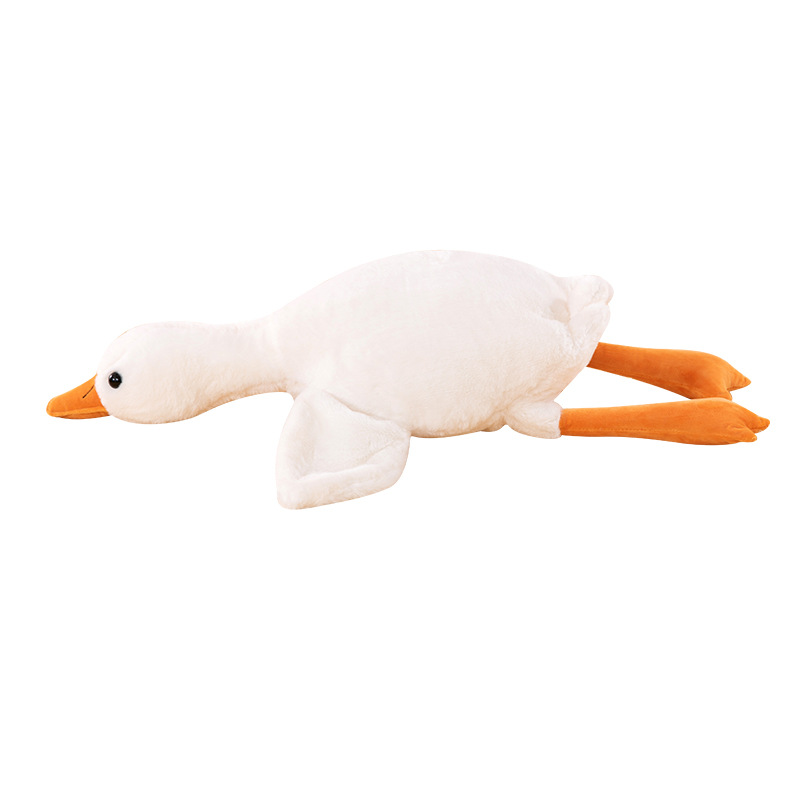 Internet Celebrity Big White Geese Sleeping Pillow Big Goose Doll Wholesale Plush Toy Sleeping Pillow Leg-Supporting Doll Comforter Toys