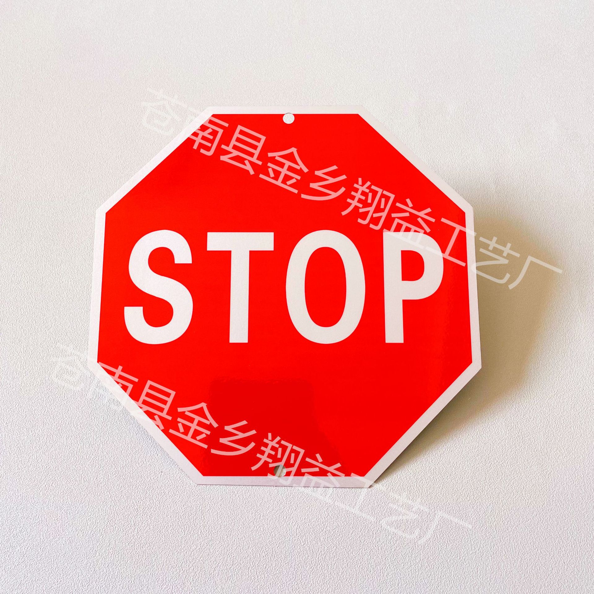 stop警示牌英文八角警示牌铝质反光标志牌亚马逊爆款