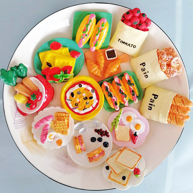 Refridgerator Magnets Large Candy Toy Resin Accessories Creative Food Refridgerator Magnets Message Sticker Decoration Magnetic Stickers Factory Wholesale