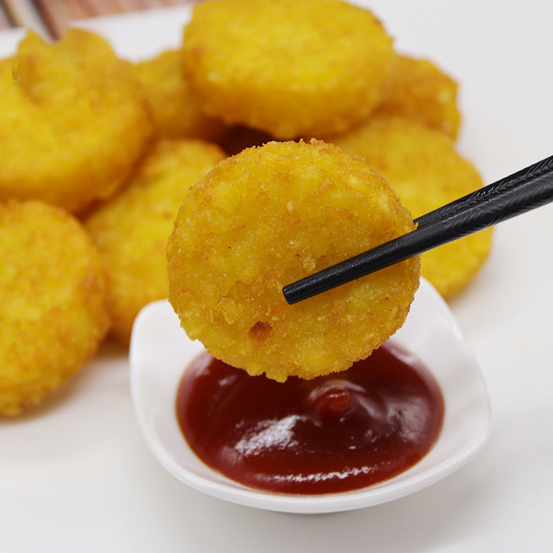 圆薯饼2kg冷冻包装食品油炸小吃半成品土豆饼薯条批发