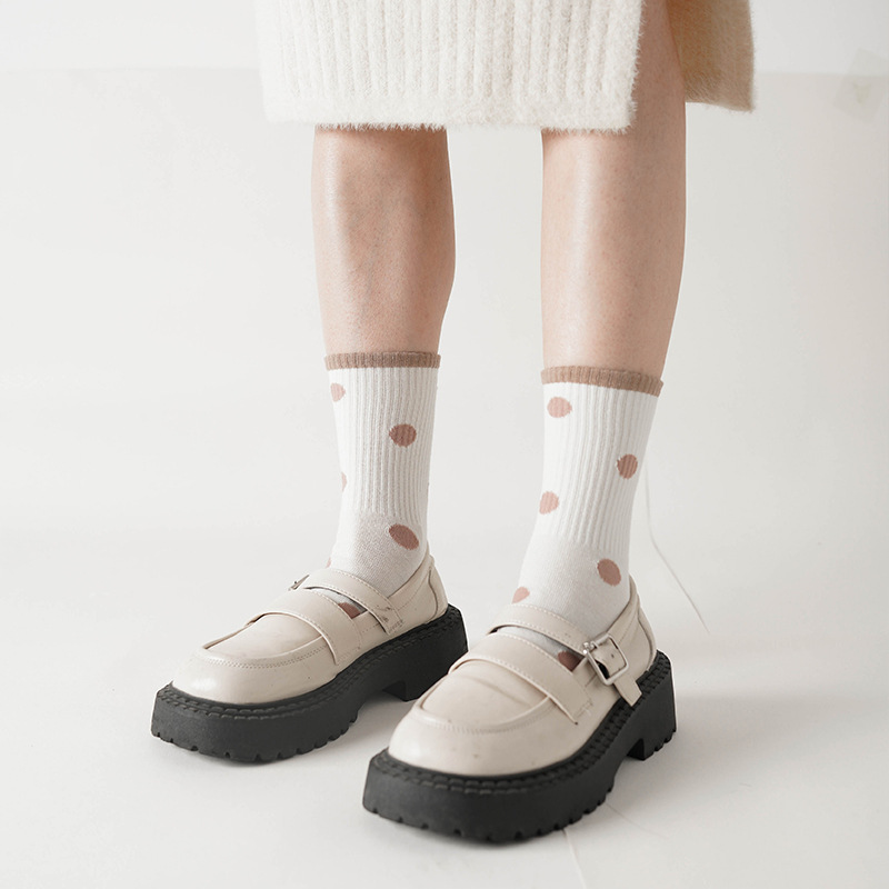 Autumn and Winter New Women's Mid-Calf Socks Cute Animal All-Match Casual Socks Ins Japanese Style Simple Cute Socks Children