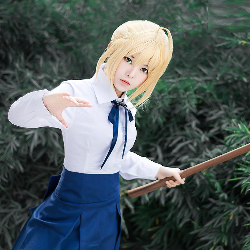 fate stay night命运之夜saber吾王常服cosplay 一件代发jk学生装