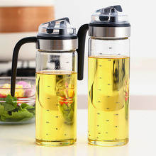 创意自动开合玻璃油壶油瓶厨房重力酱油瓶油醋瓶防漏可计量调料瓶
