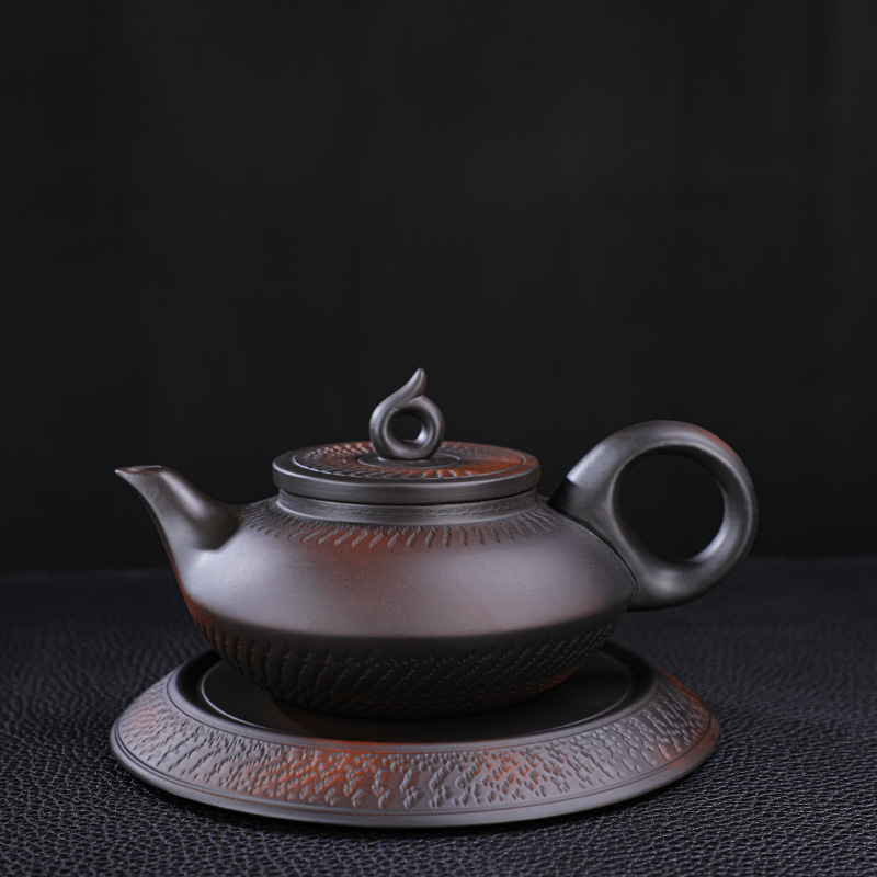 紫砂茶壶莲灯壶紫陶泡茶壶功夫茶具家用过滤单壶泡茶神器西施茶壶