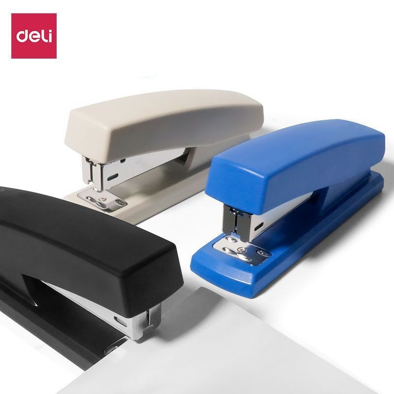 得力0425订书机12号学生订书器钉书机办公中号订书钉订书器文具
