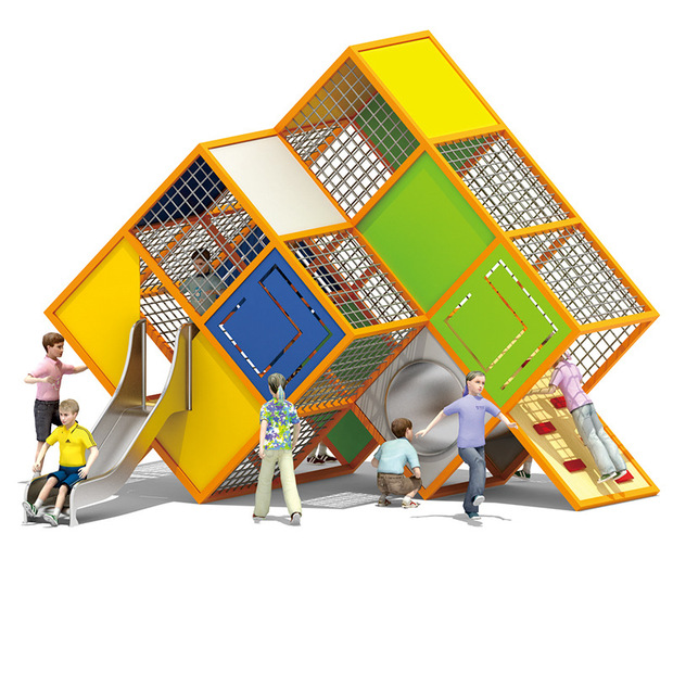 定制不锈钢滑梯商场大型无动力游乐设备非标旋转不锈钢儿童滑滑梯