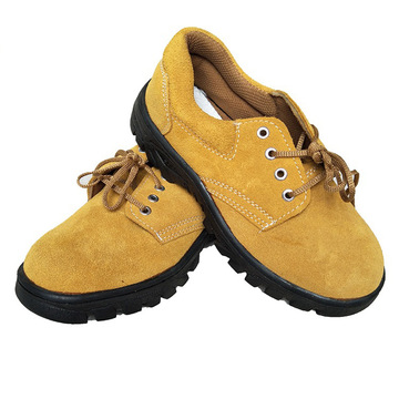 钢包头防护鞋工厂现货四季款劳保鞋防砸防刺穿反绒牛皮工地鞋批发