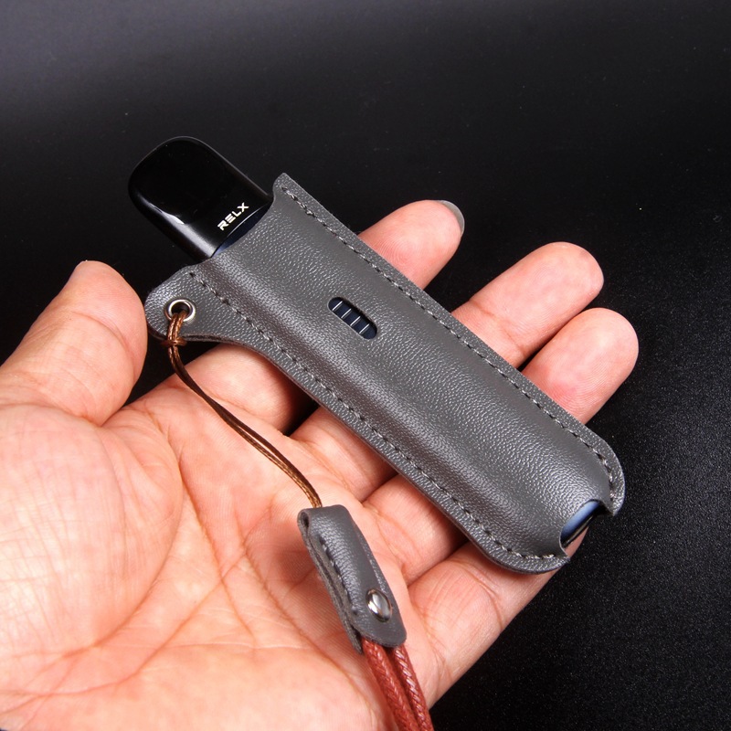 适用悦刻五代幻影保护套壳relx5代皮套带挂绳收纳防丢烟套厂家新