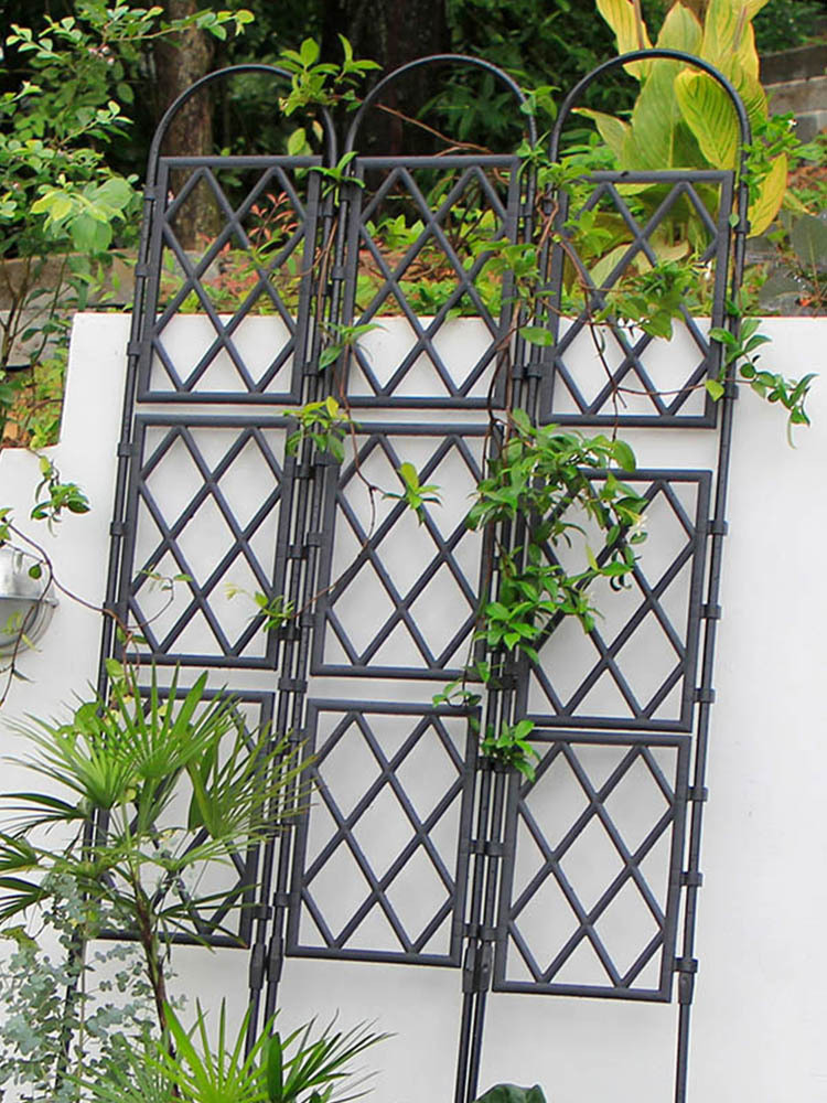 月季爬藤架山乌龟户外花园攀爬支架庭院植物室外葡萄架网格花架子