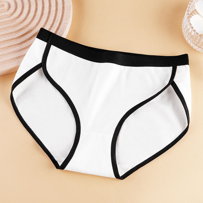 新品上架 内裤女士全棉中腰无痕女生日系少女三角短裤底裤头秋冬